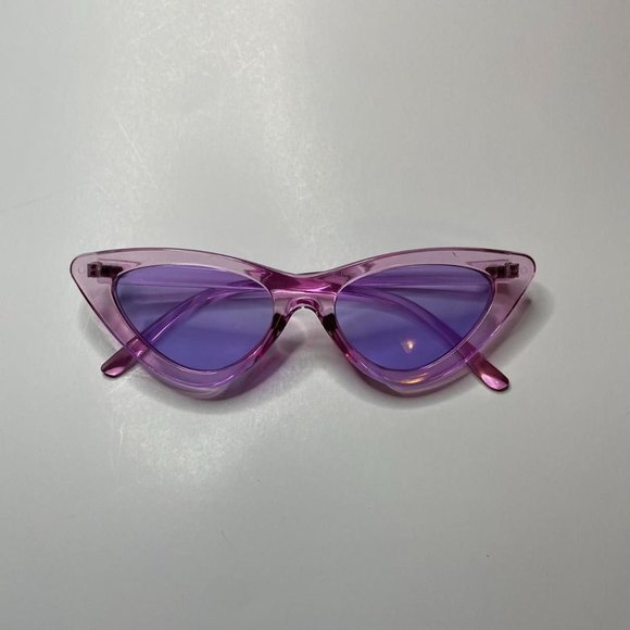 Cute Purple Translucent Rave Sunglasses - Picture 1 of 3